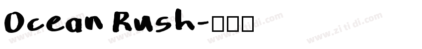 Ocean Rush字体转换